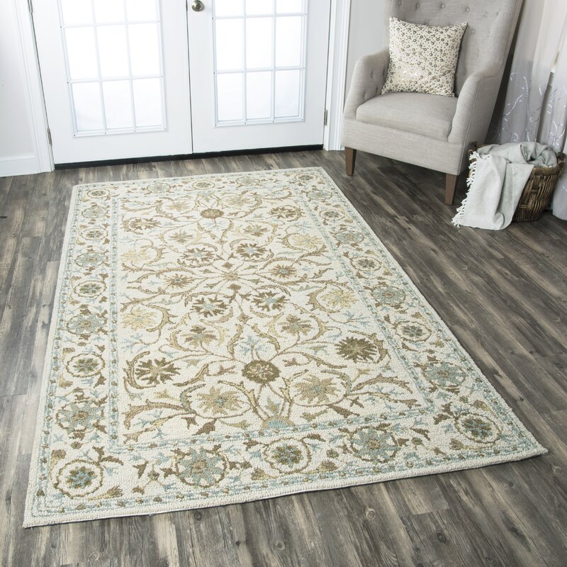 Birch Lane™ Heritage Ake Hand-Tufted Wool Ivory Area Rug & Reviews ...